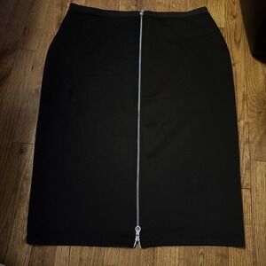 I Love Ronson Women's Full Zip XL Black Skirt 26 1/2 Inches Long